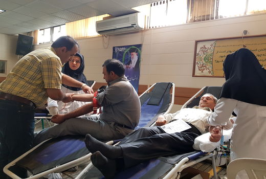 اهداء خون توسط  کارکنان سازمان جهاد کشاورزی فارس