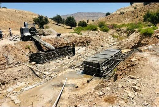 آغاز عملیات احداث پل منطقه عشایری اندیکا