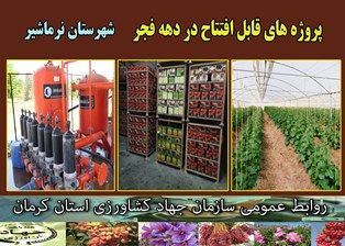 بهرهبرداری از 12 طرح کشاورزی و آب و خاک در شهرستان نرماشیر