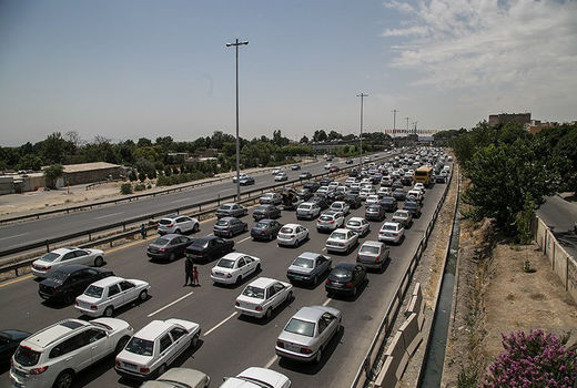 ترافیک سنگین در آزادراه تهران-کرج