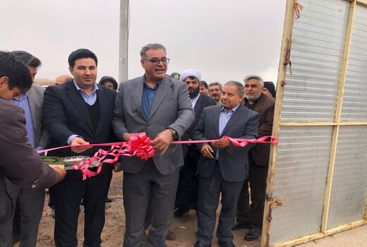 بهره‌برداری از طرح آبیاری تحت فشار باحضور قائم مقام صندوق