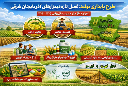 طرح پایداری تولید؛ فصل تازه دیمزارهای آذربایجان شرقی