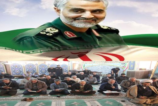 ختم آیات قرآن توسط جهادگران؛ پیشکش روح سپهبد شهید حاج قاسم سلیمانی