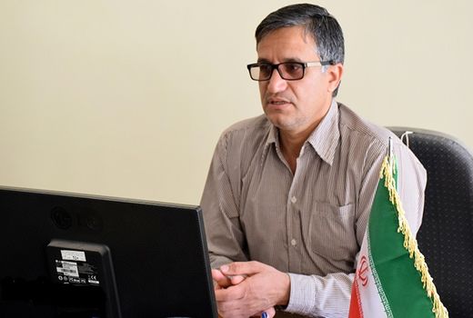 برداشت زعفران در شهرستان میبد 