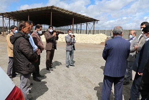 بازدید از دامداری 5000 راسی در حال احداث  روستای قائم آباد  شهرستان بافت