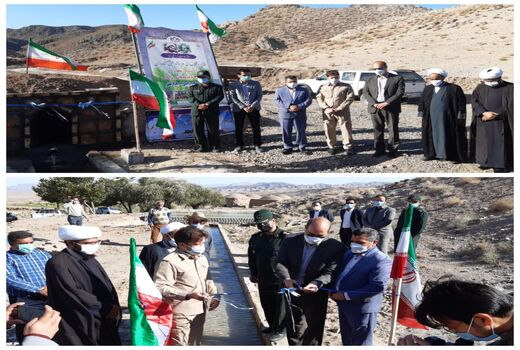 افتتاح قنات کلات خار روستای برون شهرستان فردوس بمناسبت هفته دولت