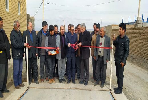 افتتاح باسکول ۵۰ تنی در روستای قزل دیزج تبریز 