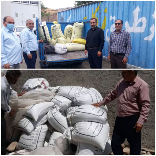 جمع آوری زکات در خداآفرین با همکاری مدیریت جهاد کشاورزی