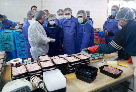 بازدید شبانه معاون اقتصادی استاندار قزوین از کشتارگاه قزوین مرغ