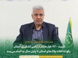 تثبیت ۷۲۰ هزار هکتار از اراضی کشاورزی استان / رفع تداخلات پلاک‌های استان تا پایان سال به اتمام می‌رسد 