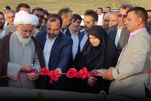 افتتاح شبکه فرعی آبیاری تحت فشار دشت قره‌بلاغ آذربایجان شرقی