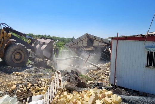 قلع و قمع ۲۴ بنای غیرمجاز در اراضی کشاورزی شهرستان قزوین