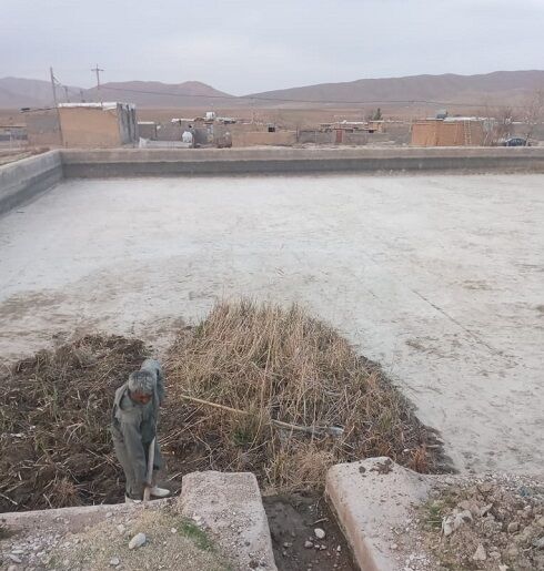لایروبی استخر قنات احمدآباد آغاز شد 