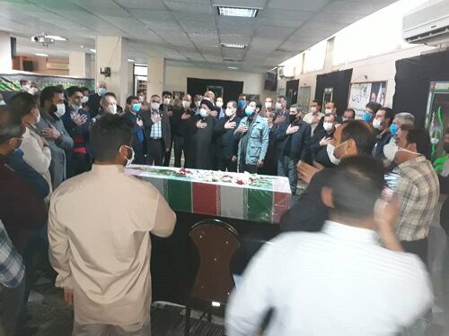 تشییع شهید گمنام در جهادکشاورزی فارس 