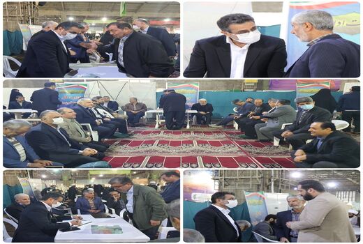 حضور رئیس سازمان جهادکشاورزی خوزستان در میز خدمت نماز جمعه اهواز