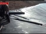 آبگیری بزرگترین استخر ذخیره آب کشاورزی استان سمنان در شهر کلاته رودبار دامغان