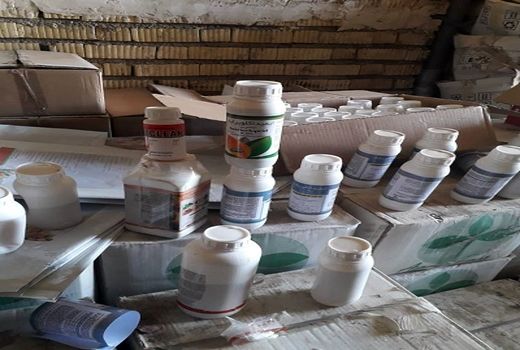 کشف کارگاه تولید سموم تقلبی در مرودشت 