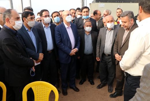 بازدید وزیر علوم، تحقیقات و فن آوری از شهرک گلخانه ای نودهک تاکستان