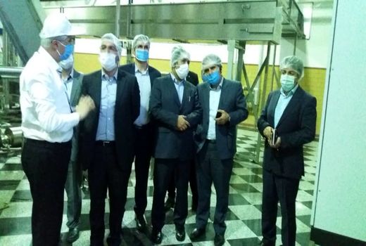بازدید معاون استاندار تهران از بزرگترین واحد لبنی خاورمیانه در اسلامشهر