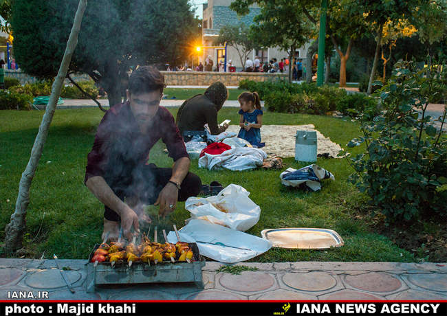 افطار در فضای سبزشهری