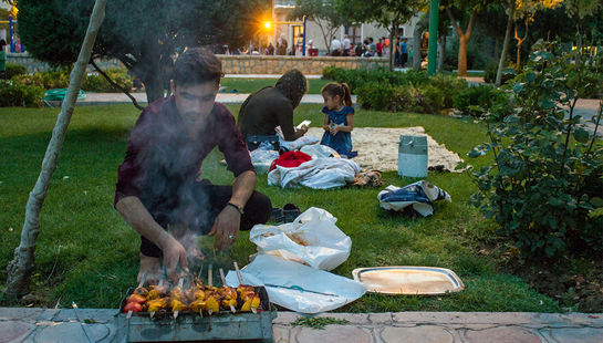 گالری عکس:افطار در فضای سبز شهری