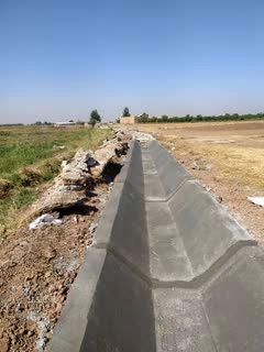 احداث ۱۱۵۲ متر کانال انتقال آب در روستاهای شهرستان قزوین