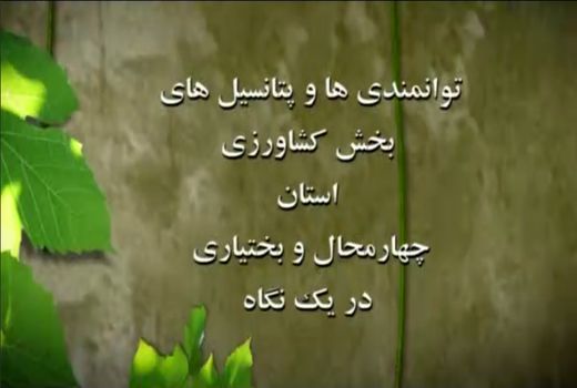 معرفی توانمندی های بخش کشاورزی استان چهارمحال و بختیاری 