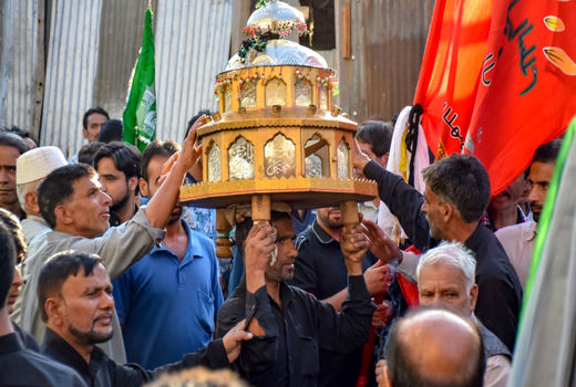 عزاداری ایام محرم در کشمیر هند 
