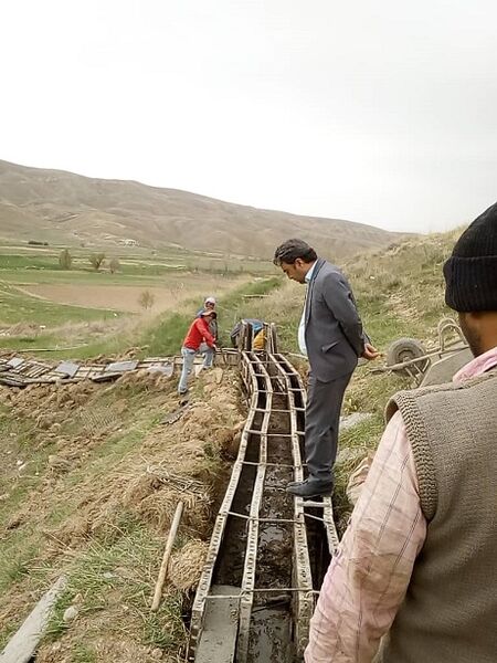 اجرای پوشش انهار در سطح 3کیلومتر از روستاهای فیروزکوه