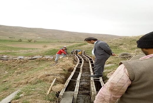اجرای پوشش انهار در سطح 3کیلومتر از روستاهای فیروزکوه