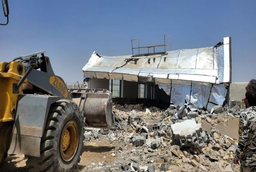 قلع و قمع ۱۴ بنای غیرمجاز در اراضی کشاورزی شهرستان قزوین