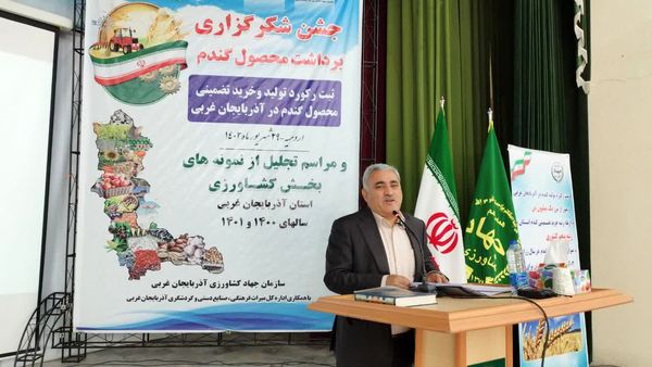  پیش بینی تولید یک میلیون تن گندم از مزارع آذربایجان غربی