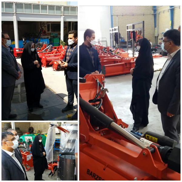 بازدید رییس سازمان جهاد کشاورزی استان قزوین از یک شرکت تولیدی و خدماتی ماشین آلات کشاورزی در روستای مشعلدار