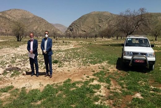 دشتِ بَنه قیروکارزین خالی از گردشگران و مردم محلی