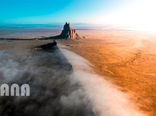 مه صبحگاهی در نیومکزیکو 