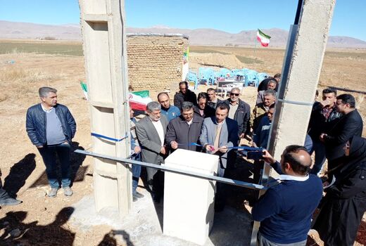 افتتاح یک طرح آبیاری تحت فشار در اقلید