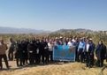 بازدید کارشناسان و باغداران آذربایجان غربی  از باغات پسته یامچی مرند در راستای ترویج کشاورزی پایدار
