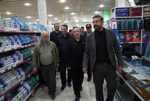 بازدید استاندار قزوین از فروشگاه‌های زنجیره‌ای شهر