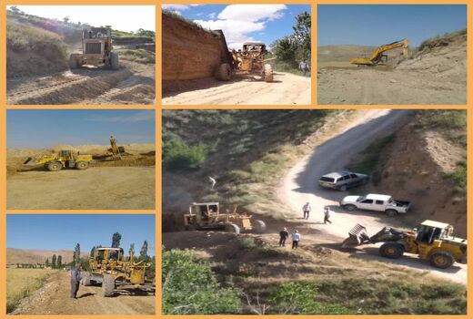 احداث و بازگشایی ۵۶ کیلومتر جاده بین مزارع در شهرستان بجنورد از ابتدای سال ۹۹