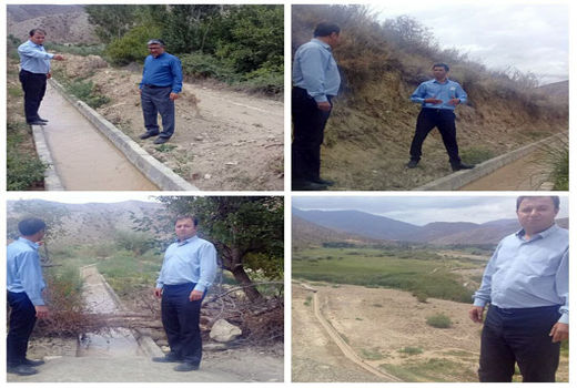 احداث و بهسازی کانال های آبیاری طول 3650 متر در شهرستان ورزقان
