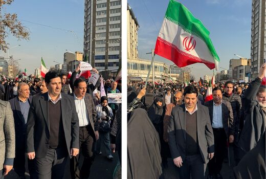 حضور در اجتماع بزرگ همبستگی ملی علیه اقدامات تروریستی