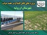 بهره برداری از سیزده طرح آب و خاک شهرستان ارزوئیه در هفته دولت