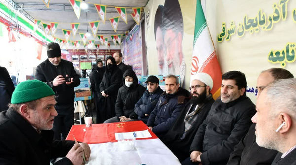 خدمترسانی سازمان جهاد کشاورزی استان آذربایجان شرقی به مردم در راهپیمایی 22 بهمن تبریز