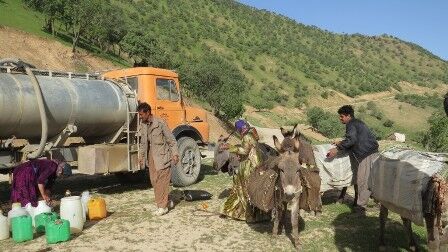 آبرسانی سیار به  مناطق عشایری لردگان