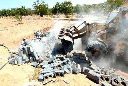 تخریب ۲۶ فقره ساخت و ساز غیر مجاز در شهرستان سامان