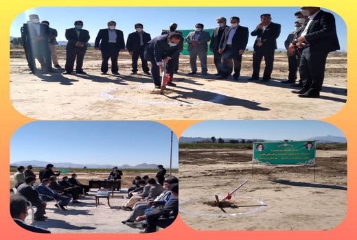 کلنگ زنی احداث کارخانه تولید خوراک دام‌ اتحادیه شرکتهای تعاونی تولید استان کرمان