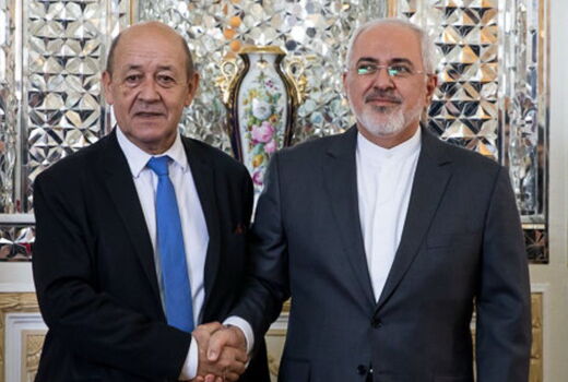 ظریف و وزیر خارجه فرانسه تلفنی گفت وگو کردند
