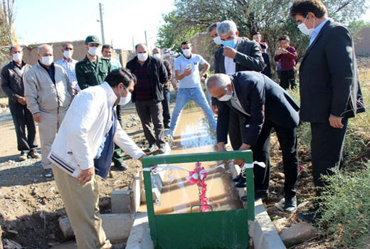 پروژه کانال عمومی و پایاب چاه‌های عمیق روستای وانلوجق مرند به بهره‌برداری رسید