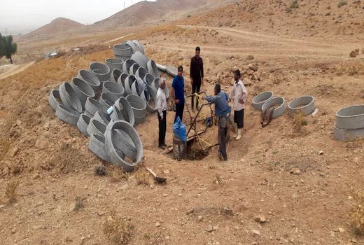 مرمت و بازسازی پنج رشته قنات در اقلید